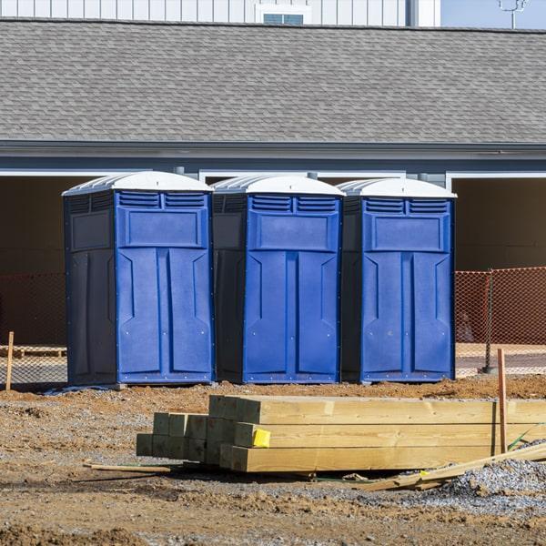 Heavy-duty construction site porta potty in Kennebunk, Maine