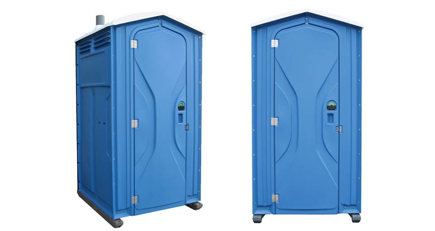 Long-term porta potty units on site in Kennebunk, Maine
